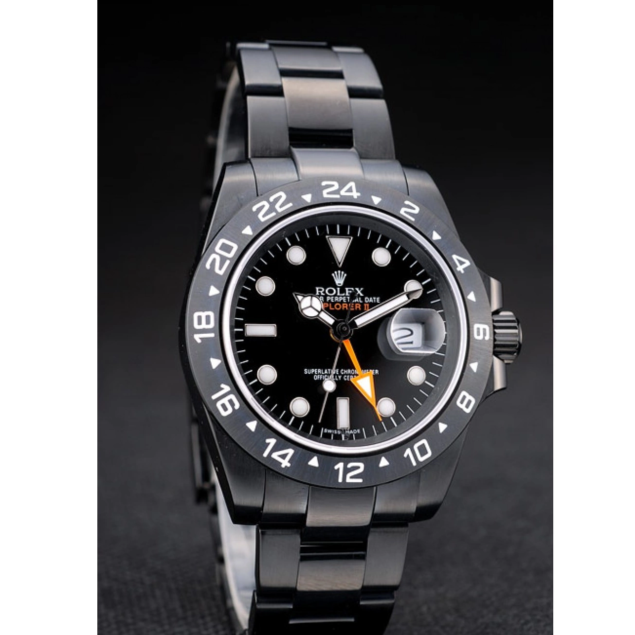 Aaa replica Rolex Ceramic Bezel Black Watch Explorer 2385 Black Dial 0618